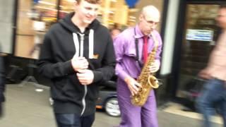 Plymouth busker