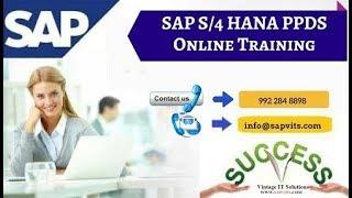 SAP S4 HANA PPDS Trainiing Video