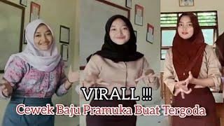 Tiktok Cewek Baju Pramuka Berjilbab Hitam + Virall || Terbaru