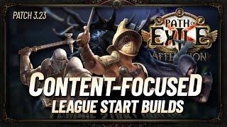 PoE 3.23 - Best League Starter Builds for Specific Content