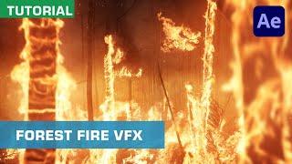 How To Create A Forest Fire Using VFX | After Effects Tutorial