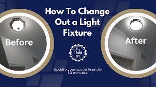 How To Change a Flush Mount Ceiling Light Fixture