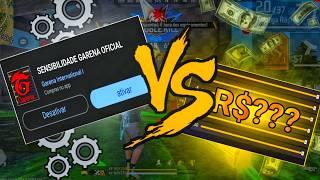 APP DE SENSI VS SENSI COMPRADAS(R$100)! FREE FIRE!