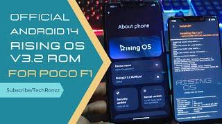 Rising OS v3.2 Rom Android 14 Official For Xiaomi Poco F1 #pocof1 #pocof1customrom #pocof1bestrom