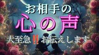 【※ガチすぎ注意】お相手の心の声大至急‼️お伝えします恋愛タロット