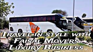 Faisal Movers Luxury Business Bus service | Travel With VIP Faisal Movers Bus Inside View