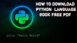 How to download python for beginners book pdf free |||100% working|| alternative present 