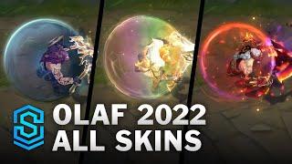 Olaf All Skins | Olaf Midscope Update | League Of Legends