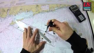 Captain License Chart Navigation – Set and Drift Practice Problem 1
