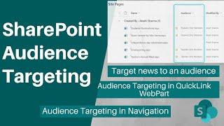 How to use Audience Targeting in SharePoint Online