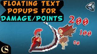 How to make a Floating Damage/Points Popup Text in Unity