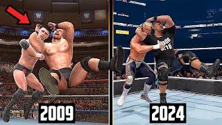 WWE 2K24 Vs. WWE Legends of Wrestlemania (Epic Finishers Comparison) !!!