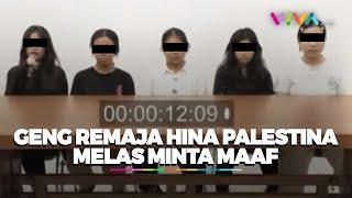 Penampakan Geng Remaja Saat Minta Maaf Usai Ngejokes 'Darah Palestina'