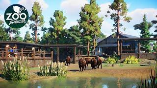 Bison and Pronghorn Antelope Habitat |  Planet Zoo Speed Build | Veluwe Zoo EP19