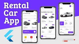 Flutter App UI - Car Rental - Speed Code