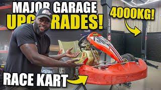 SALVAGE NATION GARAGE: INSTALLING A 4000KG CAR LIFT & I BOUGHT AN ABANDONED RACE KART!