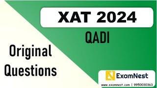 XAT 2024 Solutions | QADI | Previous Year Paper | Original Questions | MBA | XAT 2025