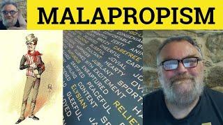  Malapropism Meaning - Malapropism Examples - Malapropism Definition - British RP Accent