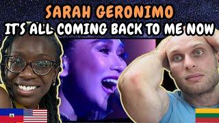 REACTION TO Sarah Geronimo - It's All Coming Back To Me Now (Live Performance) | FIRST TIME HEARING