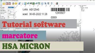 TUTORIAL SOFTWARE MARCATORE HSA MICRON