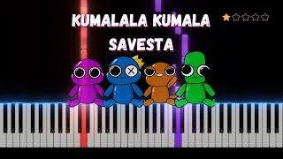 Kumalala Kumala Savesta - roblox meme︱Easy Piano Tutorial