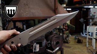 Engineering an 80s rambo knife, part 1, making the blade.