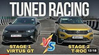 STAGE 1 VIRTUS GT VS STAGE 2 T-ROC: DRAG RACE