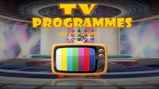 ESL Vocabulary: TV programmes and  types of movies/Телепередачи и виды фильмов на английском языке.