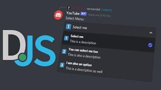 Select Menus! (Selects) - Discord.JS Bot programmieren [DEUTSCH] #08