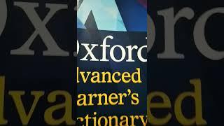 Oxford advance learner dictionary