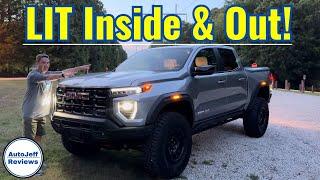 2024 GMC Canyon at Night - LIT UP Inside & Out!