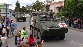Exército Português desfile de viaturas em Santa Comba Dão