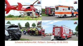 [Serious Crash] Schwerer Auffahrunfall, Gotthilf-Bayh-Str., Fellbach, Germany, 05.06.2019.