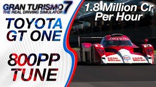 GT7 Fastest Toyota GT One 800pp Tune - (Gran Turismo 7 WTC800 Sardegna Toyota GT-One Setup)