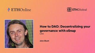 UMA  Decentralizing your governance with oSnap