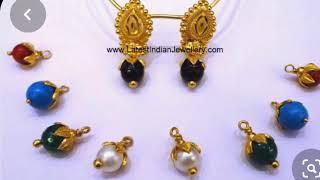 Changeable earrings with latest designs models with weight below 2 grams