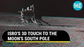 ISRO Gives 3D Touch To The Moon & Vikram Lander's New Image Sent By Chandrayaan-3's Rover | Watch
