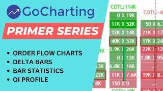 How to use Order flow charts, Delta Bars and  Bar Statistics ( In English)