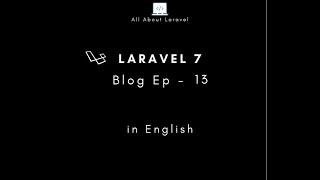 Laravel 7 blog (Episode-13 how to fetch records (category) in Datatables using Ajax in english)