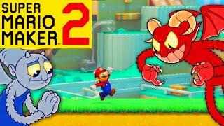 Mario Maker 2 - How to make The Angel and Demon Boss Fight (Cuphead Secret Boss) (Cuphead DLC)