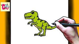 DINOSAUR drawing tutorial || DU ARTS PRO