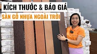 Kích thước và báo giá sàn gỗ nhựa ngoài trời | Sàn gỗ nhựa composite | Lê Hạ Haroma