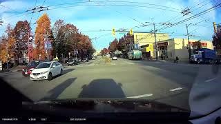 Vancouver jaywalker hit by car Oct 31 2017