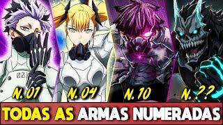 TODAS AS ARMAS NUMERADAS EM KAIJU No. 8 (armas que tornam HUMANOS tão fortes quanto KAIJUS)