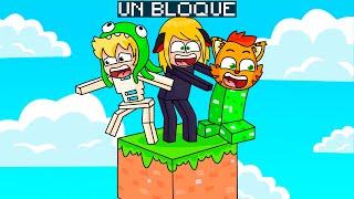 ¡MINECRAFT PERO JUGAMOS COMO MOBS EN UN BLOQUE!  | SRGATO X FLOR ¿PODREMOS SOBREVIVIR?