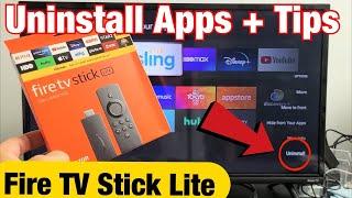 Fire TV Stick Lite: How to Uninstall / Delete Apps + Tips
