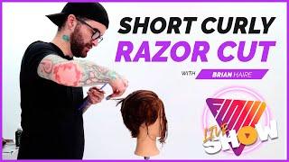 Short Curly Razor Cut | Full Class with Brian Haire