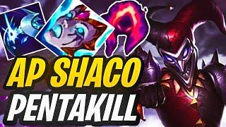 AP SHACO PENTAKILL COMPLETE 1v9 | Desperate Shaco Stream Highlights