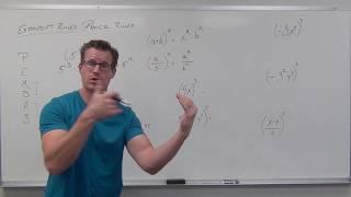 Exponent Rules -- Power Rules (TTP Video 62)