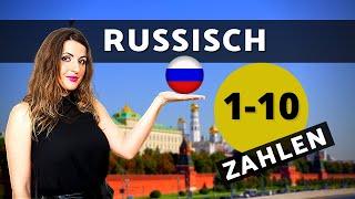 Russische Zahlen 1-10 | Russisch zählen lernen bis 10 für Anfänger